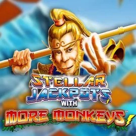 Stellar Jackpots with More Monkeys by Lightning Box Game, showcased at betamo.vip – game logo